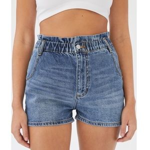Urban outfitters pull on high waisted mom shorts